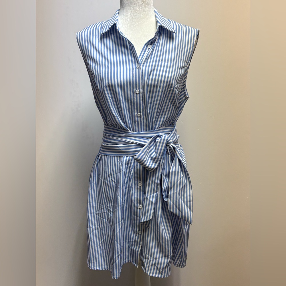 Sleeveless Button Up Dress, Size Medium